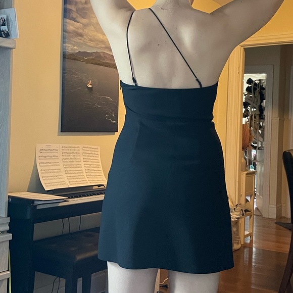 A&F Little Black Dress ❗️ one shoulder with shorts - Picture 3 of 7